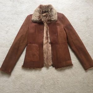 Vintage Leather Fur Jacket